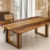 Made-to-order Office Desk in and Gold epoxy resin model A010