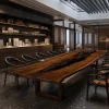 Custom Black Walnut Black Black River Conference Tables BCT010