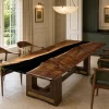 Custom Black Walnut Black River Dining Table BDT005