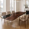 Custom Black Walnut Black Live Edge Dining Table BDT006