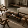 Custom Black Walnut River Epoxy Coffee Tables with Black Epoxy BECT006