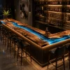 Custom Led Bar Top with Blue epoxy