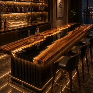 Custom Led Bar Top with Black epoxy