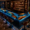 Custom Led Bar Top with Blue epoxy