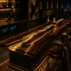 Custom Led Bar Top with Crystal Clear epoxy