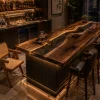 Custom Led Bar Top with Crystal Clear epoxy