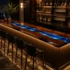 Custom Led Bar Top with Blue epoxy