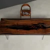 Made-to-order Black Walnut Epoxy Live Edge Table in model BWE007