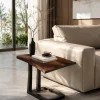 Custom Black Walnut Live Edge Epoxy End Tables with Black Epoxy BWE014