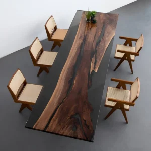 Designer Black Walnut Epoxy Live Edge Table product BWE017