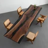 Handcrafted Black Walnut Epoxy Live Edge Table crafted from SKU BWE021