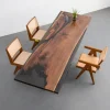 Premium custom Black Walnut Epoxy Live Edge Table SKU BWE022