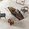 Designer Black Walnut Epoxy Live Edge Table made with reference BWE023