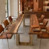 Designer Conference Table made with and Crystal Clear epoxy resin reference CC017