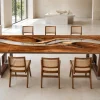Handcrafted Conference Table with and Crystal Clear epoxy resin SKU CC018