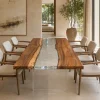 Designer River Epoxy Table Top made with Walnut reference CET008