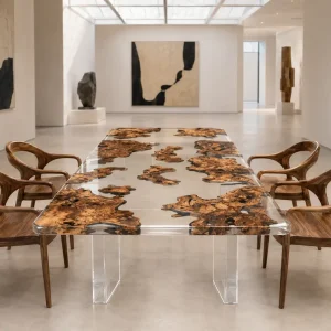 Designer Burl Live Edge Epoxy Table Top product CET015
