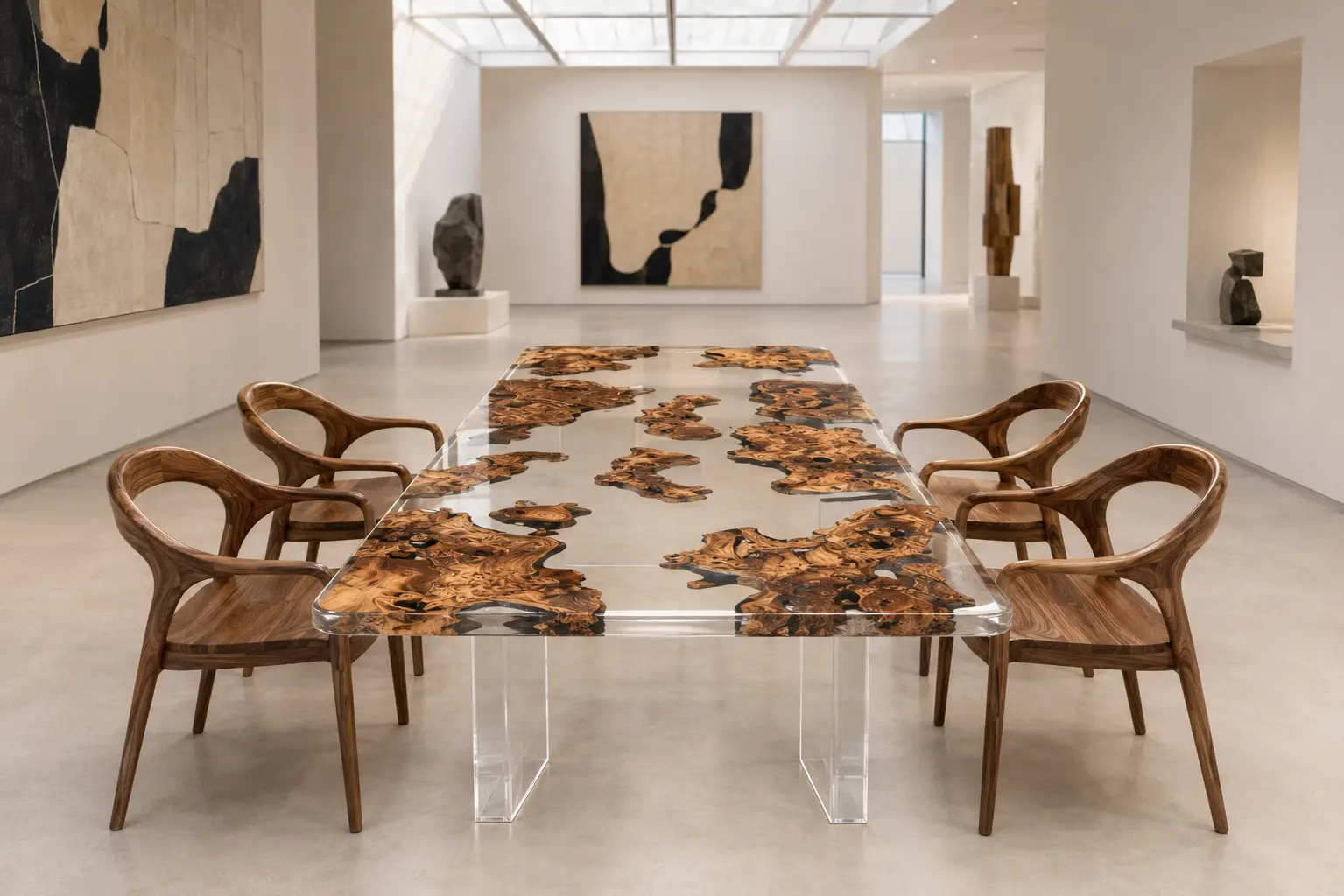Designer Burl Live Edge Epoxy Table Top product CET015