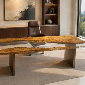 Bespoke French Poplar River Epoxy Table Top product CET019
