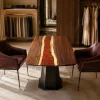 Bespoke Wood Epoxy Table featuring Red epoxy resin product DET022