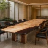 Custom French Poplar Live Edge Table Conference Tables FCT005