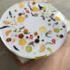 Premium.Epoxy Resin Flower Table featuring Whrite epoxy resin product FL002