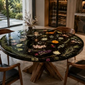 Designer Floral Epoxy Tables product FL004