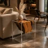 Custom Italian Olive Wood Live Edge Epoxy End Tables IE011