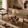 Custom Italian Olive Wood Live Edge Epoxy Coffee Tables with Grey Epoxy IECT003