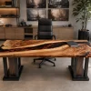 Designer Lava Epoxy Office Table made with reference LT002