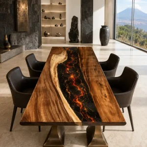 Designer Lava Epoxy Conference Table product LT007