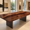 Designer Lava Epoxy Dining Table made with reference LT009