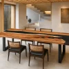 Made-to-order Live Edge Epoxy Table in and Black epoxy resin model LT020