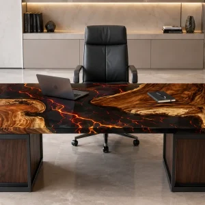 Designer Lava Epoxy Office Table product LT021