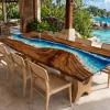 Designer Ocean Beach Epoxy Wood Table made with reference OB005