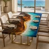 Premium custom Ocean Beach Epoxy Wood Table SKU OB020