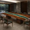 Custom Walnut Ocean Blue Blue River Conference Tables WCT006
