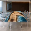 Custom Walnut Ocean Blue Ocean Blue Conference Tables WCT036