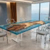 Custom Walnut Ocean Blue Ocean Blue Conference Tables WCT037
