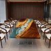 Custom Walnut Ocean Blue Ocean Blue Conference Tables WCT040