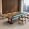 Custom Walnut Ocean Blue Ocean and Beach Conference Tables WCT058