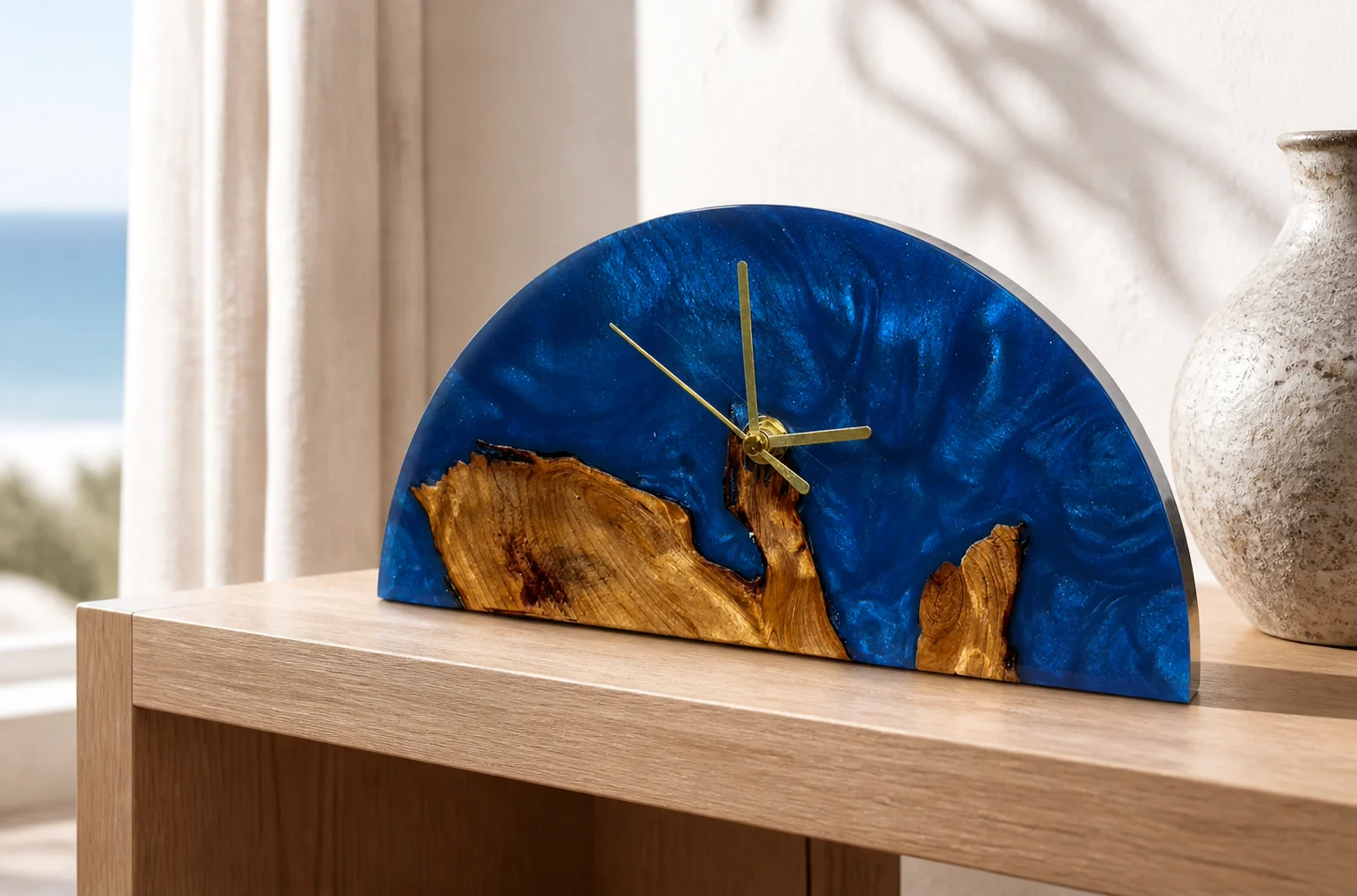 custom poxy resin clock ERC001