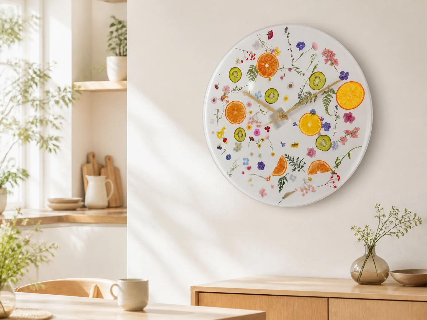 custom poxy resin clock ERC002