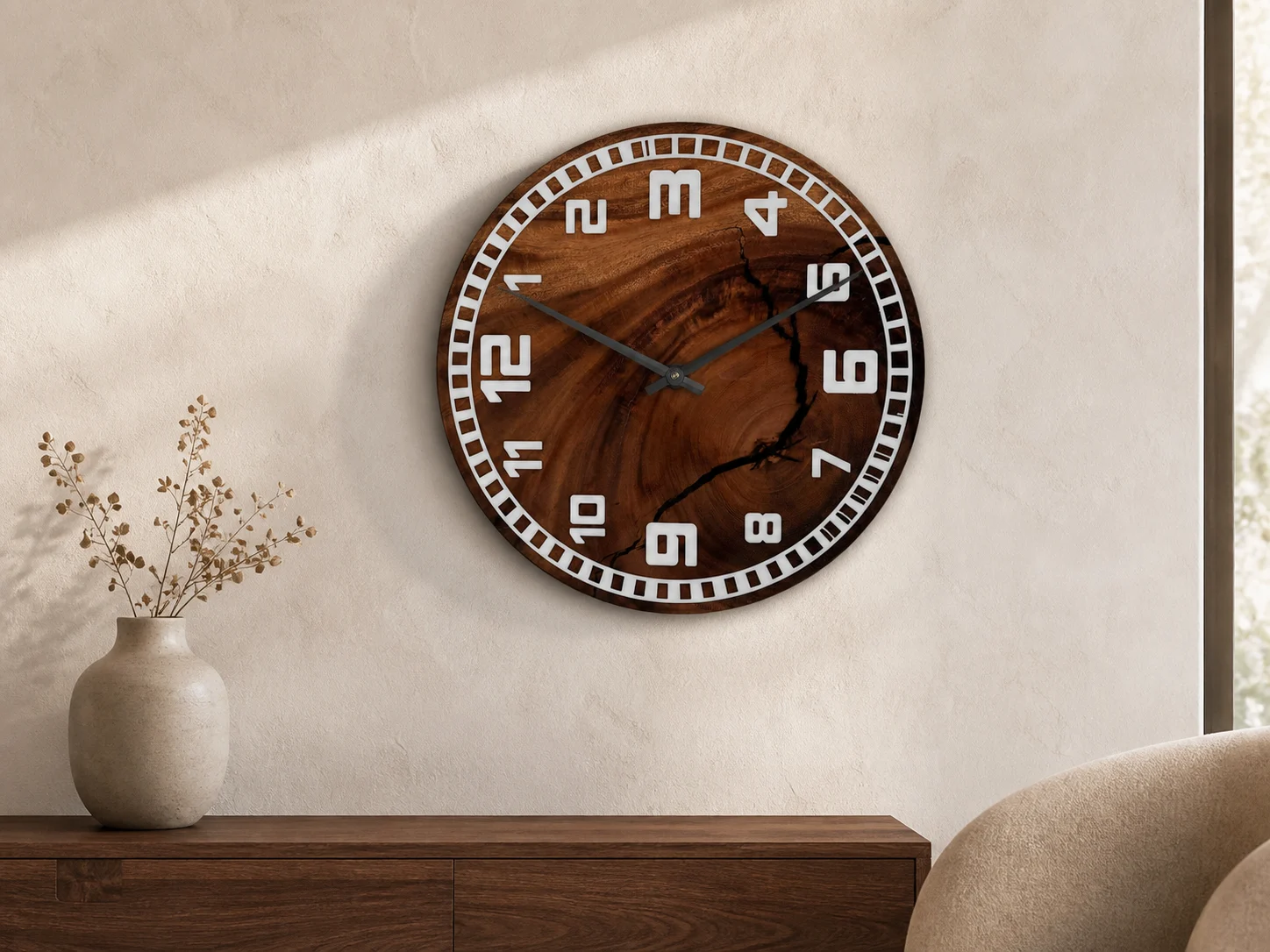 custom poxy resin clock ERC005