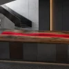 Premium custom Epoxy River Countertop made from Walnut with Red epoxy resin SKU ERC046